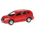 Машина металл HONDA CR-V длина 12 см, двери, багаж, инерц, красный, кор. Технопарк CR-V-RD