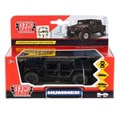 Машина металл HUMMER h1 ПИКАП, 12 см, дв., багаж., инерц., черн., кор. Технопарк SB-18-09-H1-N(B)-WB