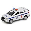 Машина металл MITSUBISHI OUTLANDER полиция" дл 12 см, отк дв, баг, в кор Технопарк OUTLANDER-POLICE