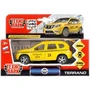 Машина металл NISSAN terrano ТАКСИ, 12 см, двери, багаж., инерц., кор. Технопарк SB-17-47-NT(T)-WB