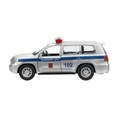 Машина металл TOYOTA LAND CRUISER ПОЛИЦИЯ длина 12,5 см, двери, инерц, кор. Технопарк CRUISER-P