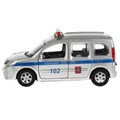 Машина металл RENAULT KANGOO ПОЛИЦИЯ 12 см, двери, баг, инерц. кор. Технопарк KANGOO-P