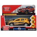 Машина металл NISSAN QASHQAI СПОРТ, 12 см, дв, баг, инерц,желтый ,кор. Технопарк QASHQAI-S