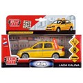 Машина металл LADA калина ТАКСИ 12 см, свет+звук, откр. дв., инерц., в кор. Технопарк CT1049WB-T (48)