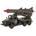 Машина металл свет-звук УРАЛ вс с ракетой 15 см, двери, капот, инерция Технопарк CT10-066-4