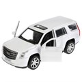 Машина металл CADILLAC ESCALADE 12 см, двери, багаж, инерц, белый, кор. Технопарк ESCALADE-WT