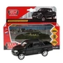 Машина металл UAZ PICKUP МАТОВЫЙ черный, 12 см, откр дв, багаж, инерц., кор. Технопарк PICKUP-BE