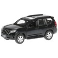 Машина металл TOYOTA PRADO, 12 см, откр дв, багаж, инерц, чёрный, кор. Технопарк PRADO-BK