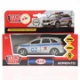 Машина металл KIA sorento prime ПОЛИЦИЯ, 12 см, двери, багаж., инерц., кор. Технопарк SB-17-75-KS-P-WB