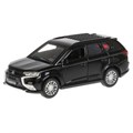 Машина металл MITSUBISHI OUTLANDER 12 см, двери, багаж, инерц, черный, кор. Технопарк OUTLANDER-BK