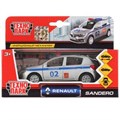 Машина металл RENAULT sandero ПОЛИЦИЯ, 12 см, двери, багаж., инерц., кор. Технопарк SB-17-61-RS(P)-WB