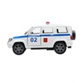 Машина металл UAZ patriot ПОЛИЦИЯ, 12 см, двери, багаж., инерц., кор. Технопарк SB-17-81-UP-P(W)-WB