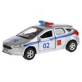 Машина металл FORD FOCUS ХЭТЧБЕК ПОЛИЦИЯ 12 см, двери, багаж, инерц, кор. Технопарк SB-17-81-FF-P-WB