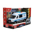 Машина пластик свет-звук FORD TRANSIT ПОЛИЦИЯ 16 см, двери, 3 кнопки, кор. Технопарк TRANSITVAN-16PLPOL-WH (72)