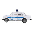 Машина пластик АВТОМОБИЛЬ 14 см, инерц,ПОЛИЦИЯ белый,кор. Технопарк 2402A0074-R