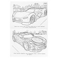 Супер автомобили. Бомбическая раскраска. 214х290 мм. Скрепка. 16 стр. Умка 978-5-506-11153-5