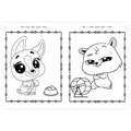 Забавные питомцы. Раскраска по номерам.  214х290 мм. Скрепка. 16 стр. Умка 978-5-506-10263-2