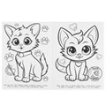 Кавайные котята. Раскраска. 214х290 мм. Скрепка. 16 стр. Умка 978-5-506-09446-3