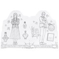 Страшная тайна. Раскраска с вырубкой в виде героя. 210х285 мм. Скрепка. 16 стр. Умка 978-5-506-09219-3