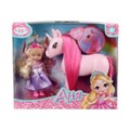 Кукла Аня 12 см с единорогом, кор КАРАПУЗ в кор.60шт ANNA-PET9-BB