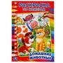 Домашние животные. (Раскраска по номерам, А5). Малый формат. 145х210мм. 16 стр. Умка 978-5-506-01429-4