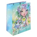Пакет подарочный МАТОВЫЙ м,сказочные девочки,140 гр/м2 ЧУДО ПРАЗДНИК PM-104843-NB2 (144)