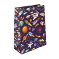 Пакет подарочный МАТОВЫЙ xl,космос,140 гр/м2 ЧУДО ПРАЗДНИК PXL-130118-COS