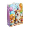Пакет подарочный креативный xl,корги вырубка,190 гр/м2 ЧУДО ПРАЗДНИК PXL-130114-CG