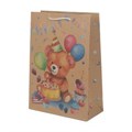 Пакет подарочный крафт ml,мишка,140 гр/м2 ЧУДО ПРАЗДНИК PML-124680-MK