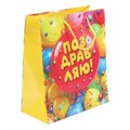 Пакет подарочный глянцевый l, шарик,140 гр/м2 ЧУДО ПРАЗДНИК PL-127478-HB6