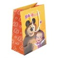 Пакет подарочный глянцевый Маша и Медведь m,140 гр/м2 ЧУДО ПРАЗДНИК PM-127511-MB