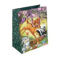 Пакет подарочный МАТОВЫЙ l,лесные зверята,140 гр/м2 ЧУДО ПРАЗДНИК PL-122062-DS