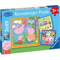 Пазл Ravensburger Peppa Pig Triple 108246965