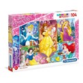 Пазл Clementoni Disney принцессы с эффектом блесток 169794264