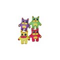 Набор мини Игрушки Коты цветные, 4шт Ап05наб05