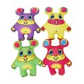 Набор мини Игрушки Мыши цветные, 4 шт. Ап05наб04