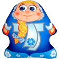 Игрушка Снеговик Аленка синяя Аи06сне02