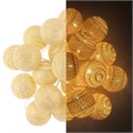 Светодиодная гирляндя "Хлопковые клубочки. Золото" 512345 512345