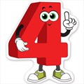 Украшение на скотче "4" 3001423 3001423
