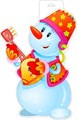 Вырубной плакат "Снеговик" P34-176 P34-176