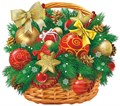 Плакат фигурный "Корзинка с ёлочными игрушками" ВПА3-005 ВПА3-005