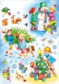 Новогодние двухсторонние наклейки "Новогодние праздники" 079.190 079.190