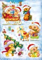 Новогодние двухсторонние наклейки "Новогодние мишки" 079.191 079.191
