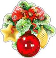 Украшение на скотче "Новогоднее украшения" 113-643-T 113-643-T