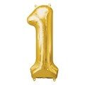 Фольгированный шар "1" золотой Ч07758 Ч07758