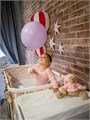 Мишка с белым и розовым шумом DrЁma  103  розовый 103