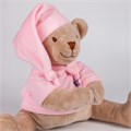 Мишка с белым и розовым шумом DrЁma  103  розовый 103