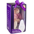 Мишка с белым и розовым шумом DrЁma  103  розовый 103