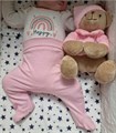 Мишка с белым и розовым шумом DrЁma  103  розовый 103