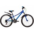 Велосипед двухколесный 24" VALIANT сталь.рама 10,синий,18-скор,TY21/TS38/SG-6SI, V-brake 24SH18V.VALIANT.10BL22 356-791